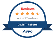 AVVO 5-Stars Review Award - Divorce Attorney David Roberts from Orlando