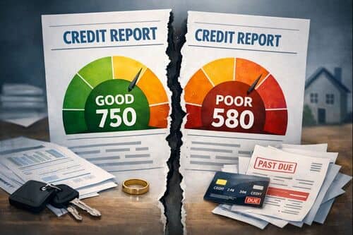 Divorce in Florida can impact your credit score